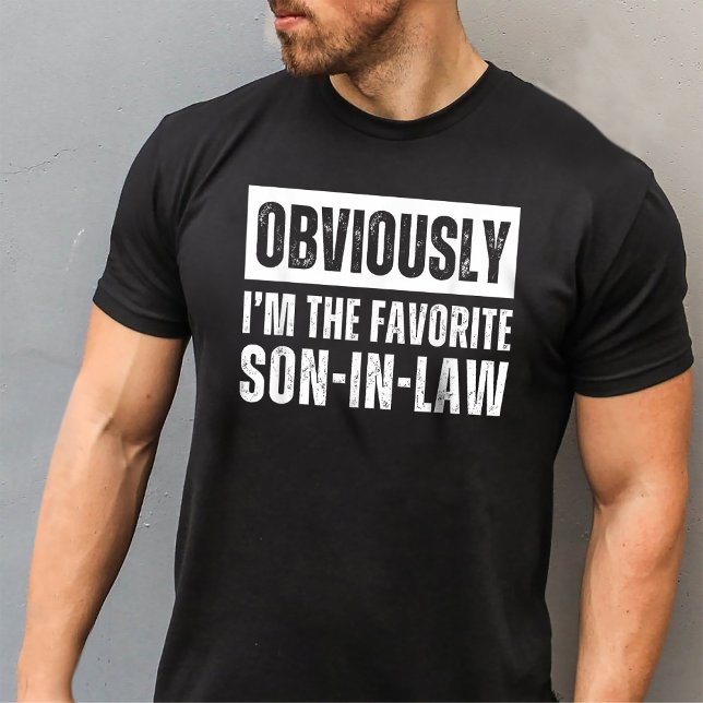 Obviously I'm the Favorite Son-In-Law Funny T-Shirt (Creator Uploaded)
