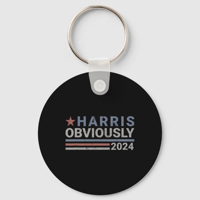 Obviously - Kamala 2024  Keychain (Front)