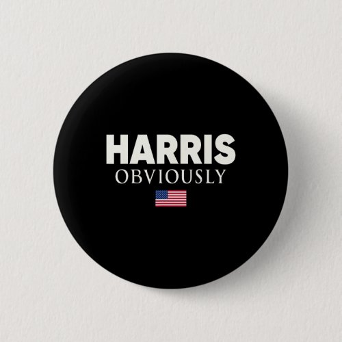 Obviously Kamala Harris 47th President Usa America Button