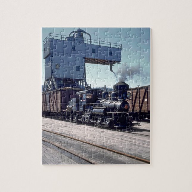 OBW 18 ton Shay locomotive #1_Trains Jigsaw Puzzle (Vertical)