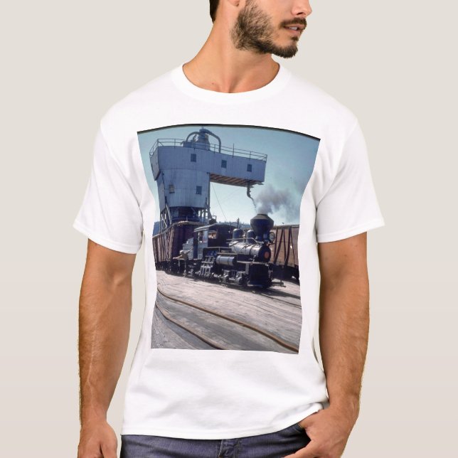 OBW 18 ton Shay locomotive #1_Trains T-Shirt (Front)