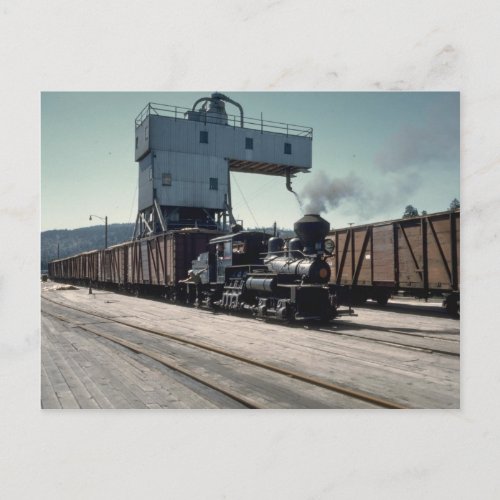 OBW 18 ton Shay locomotive Postcard