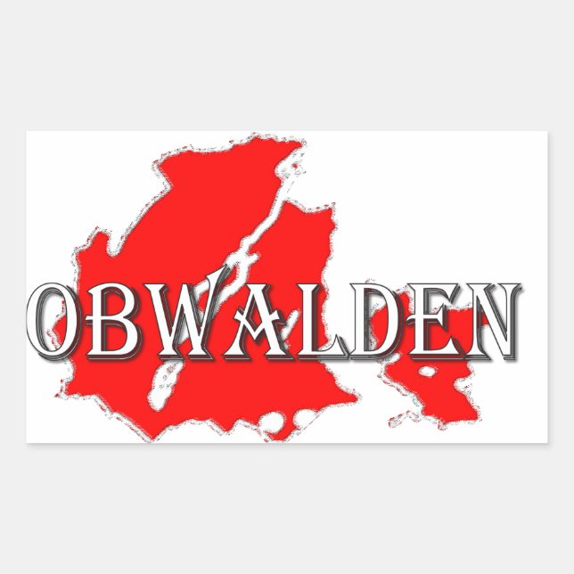 Obwalden Rectangular Sticker (Front)