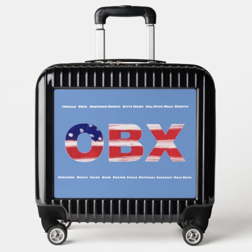 OBX Flag Text And Towns Luggage