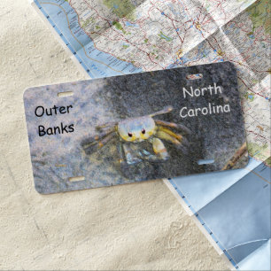 OBX Ghost Crab Vanity Plate