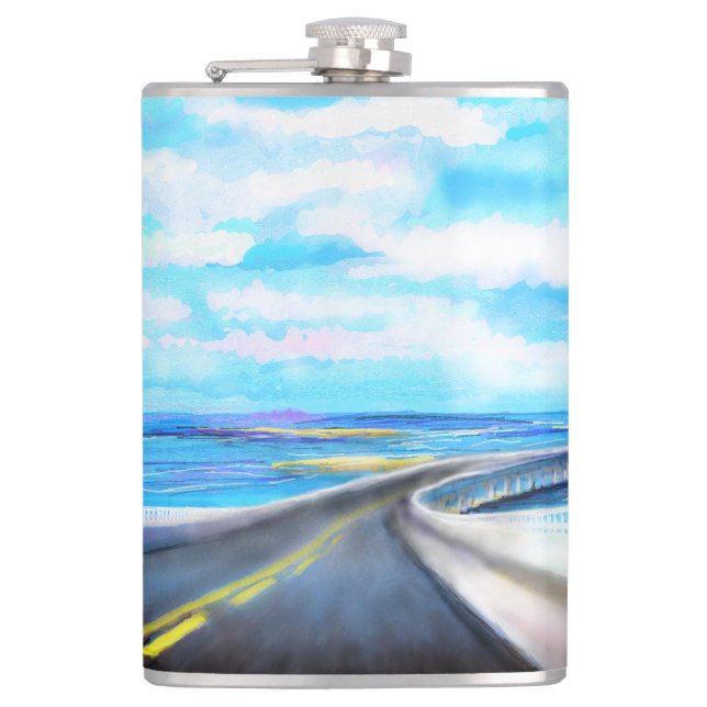 OBX Hwy 12 Flask (Front)