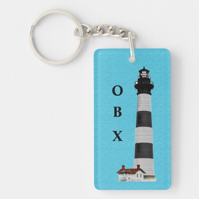 OBX Lighthouse Keychain (Front)