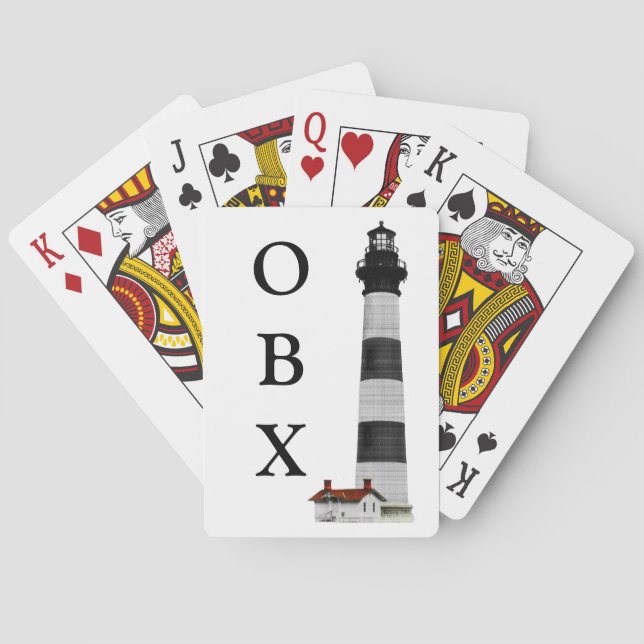 OBX Lighthouse  Poker Cards (Back)