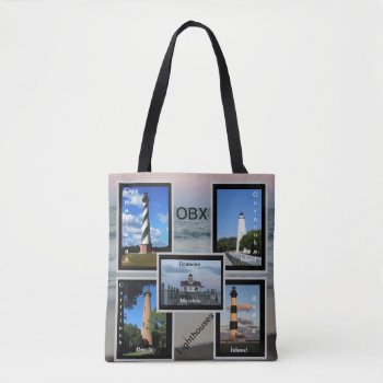 Obx Lighthouses Tote Bag by forgetmenotphotos at Zazzle