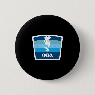 Obx North Carolina Nc Mermaid Outer Nks Vacation Button