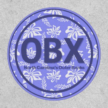 Obx Outer Banks Nc North Carolina Purple Beach Tag Patch by TheBeachBum at Zazzle