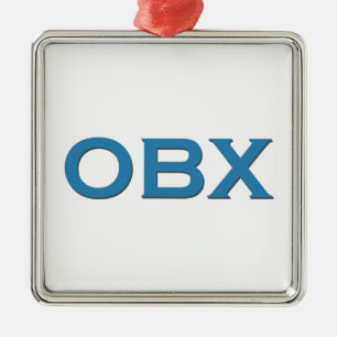 OBX (Outer Banks North Carolina) Metal Ornament