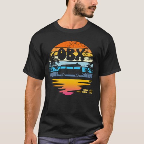OBX Outer Banks North Carolina Retro Pogue Life T_Shirt