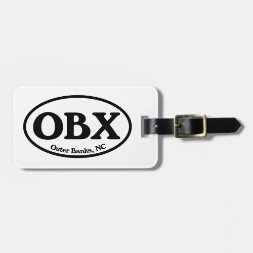 OBX Outer Banks Oval Luggage Tag