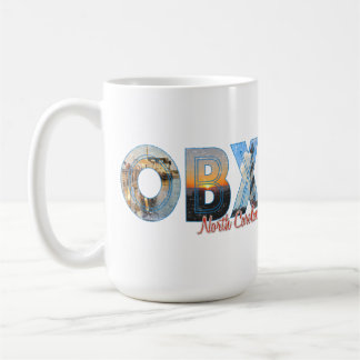 OBX Outer Banks Places Proud II Distressed Coffee Mug
