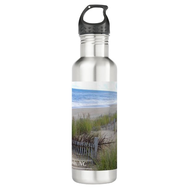 OBX Outer Banks San Dunes Stainless Steel Water Bottle (Front)