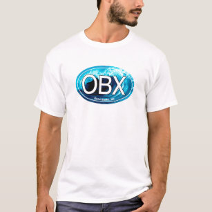 OBX Outer Banks Wave Oval T-Shirt