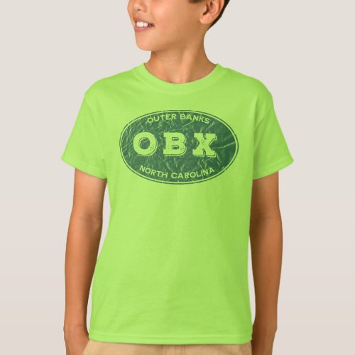 OBX oval distressed T_Shirt