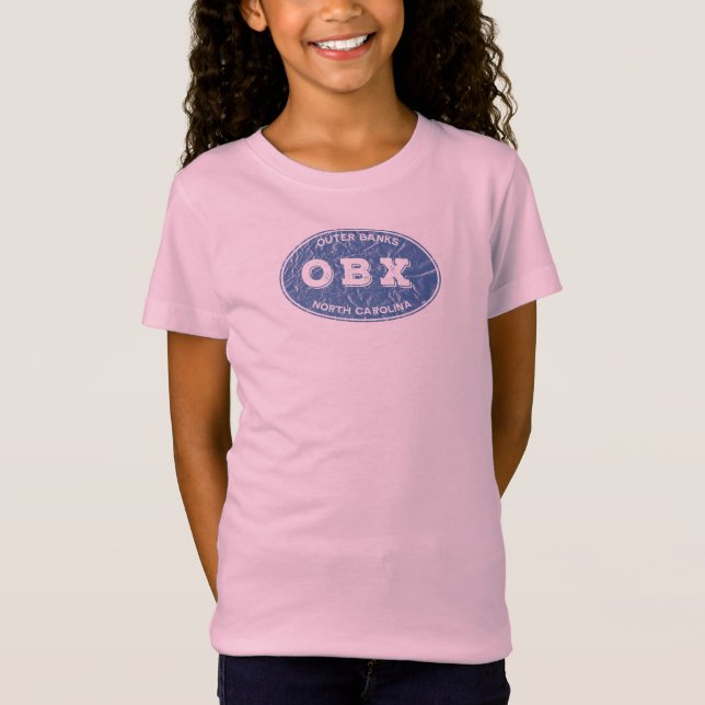 OBX oval distressed T-Shirt (Front)