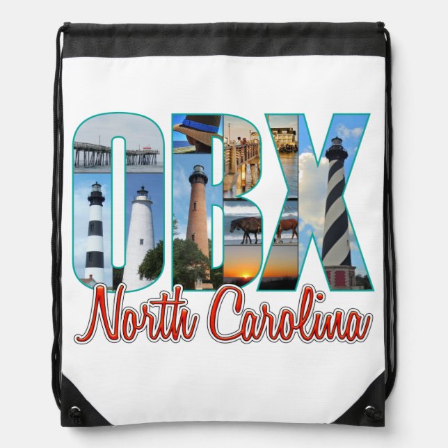 OBX Places Drawstring Bag (Front)