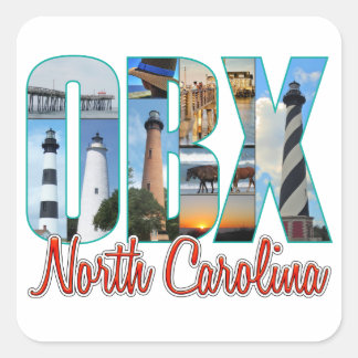 OBX Places Square Sticker