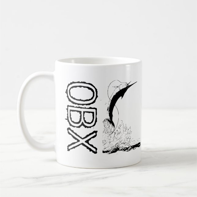 OBX Saltwater Sportfishing Coffee Mug (Left)