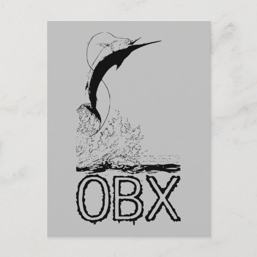 OBX Saltwater Sportfishing Postcard