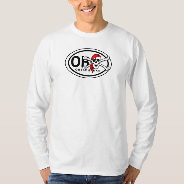 OBX Skull and Crossbones Pirate Shirt (Front)