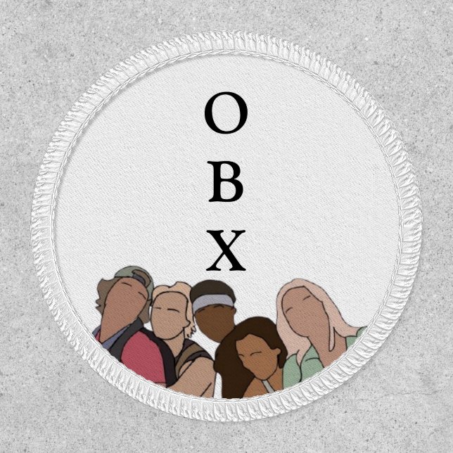 OBX small iron on patch (Front)