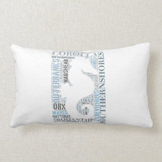 OBX Subway Art Lumbar Pillow - Seahorse