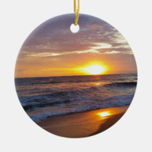 OBX Sunrise Outer Banks Sunrise Ceramic Ornament