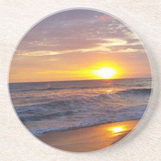 OBX Sunrise Outer Banks Sunrise Drink Coaster (Front)