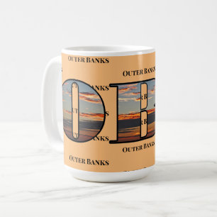 OBX Sunrise Text Coffee Mug