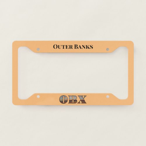  OBX Sunrise Text  License Plate Frame