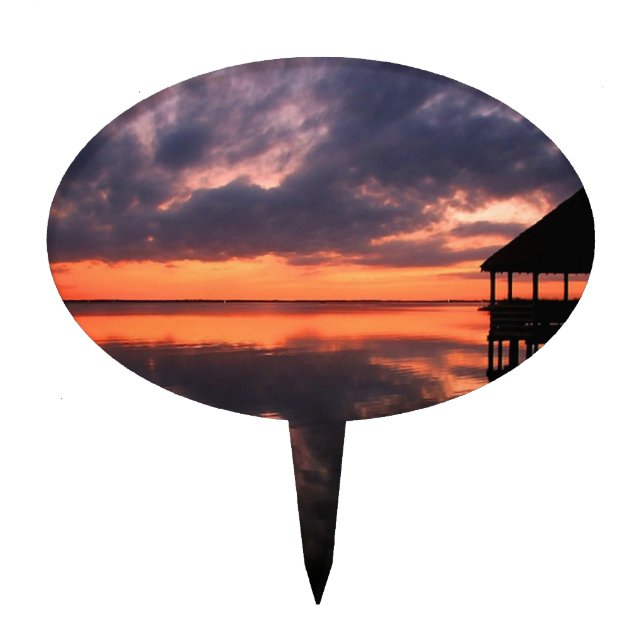 OBX Sunset Cake Topper (Front)