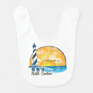 OBX Sunset distressed Baby Bib