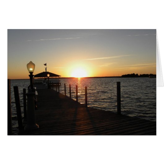 OC gazebo sunset Cards (Front Horizontal)