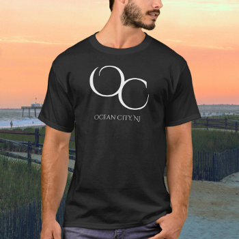 Oc Ocean City  Nj Jersey Shore Beach T-shirt by TheBeachBum at Zazzle
