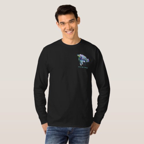 OC OIL SPILL 2021 Unisex Long Sleeve in Aqua Slick T_Shirt