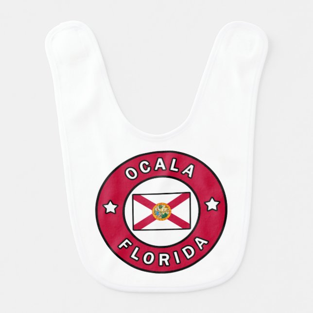 Ocala Florida Baby Bib (Front)