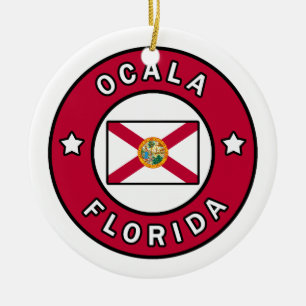 Ocala Florida Ceramic Ornament