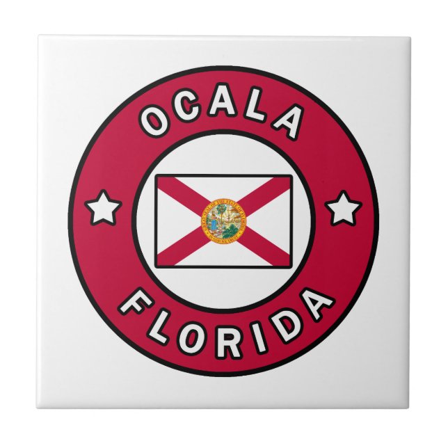 Ocala Florida Ceramic Tile (Front)