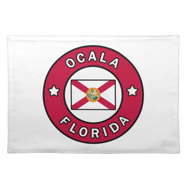 Ocala Florida Cloth Placemat (Front)