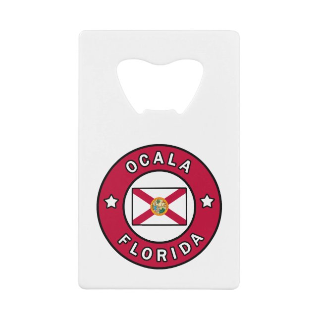 Ocala Florida Credit Card Bottle Opener (Front)