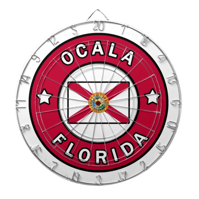 Ocala Florida Dart Board (Front)
