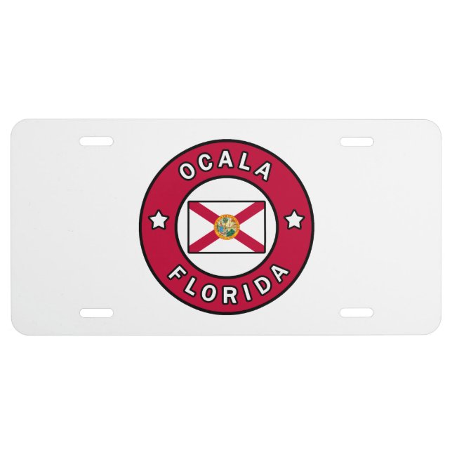 Ocala Florida License Plate (Front)