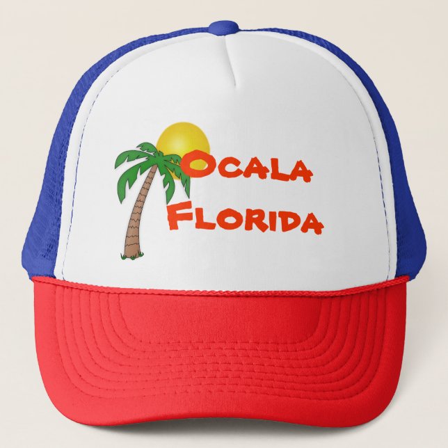 Ocala. Florida  palm tree hat (Front)