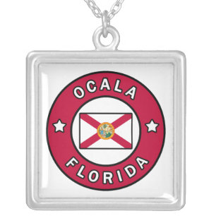 Ocala Florida Silver Plated Necklace