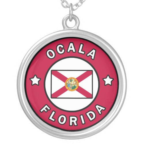Ocala Florida Silver Plated Necklace