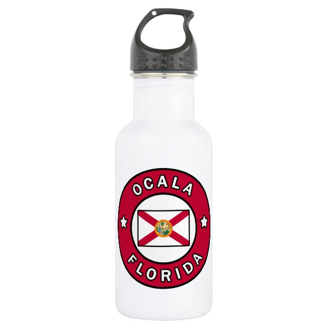 Ocala Florida Stainless Steel Water Bottle (Front)